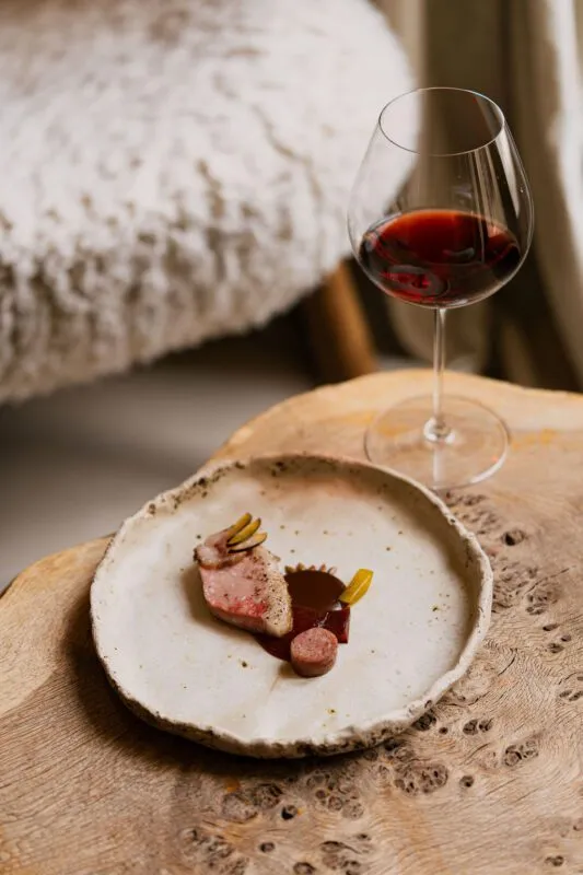 mangalitza pork wine business lunch